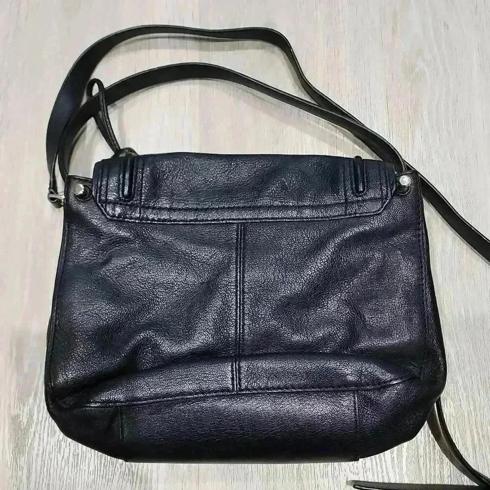 Kate Spade New York Women's Leather Tassel Saddle Crossbody Bag Black One Size - Picture 9 of 10